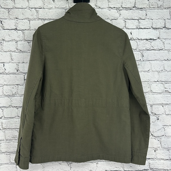 TNF Urban Utility Flannel-Lined Cargo Military Jacket Army Green SMALL EUC! - Picture 4 of 8